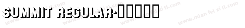 summit Regular字体转换